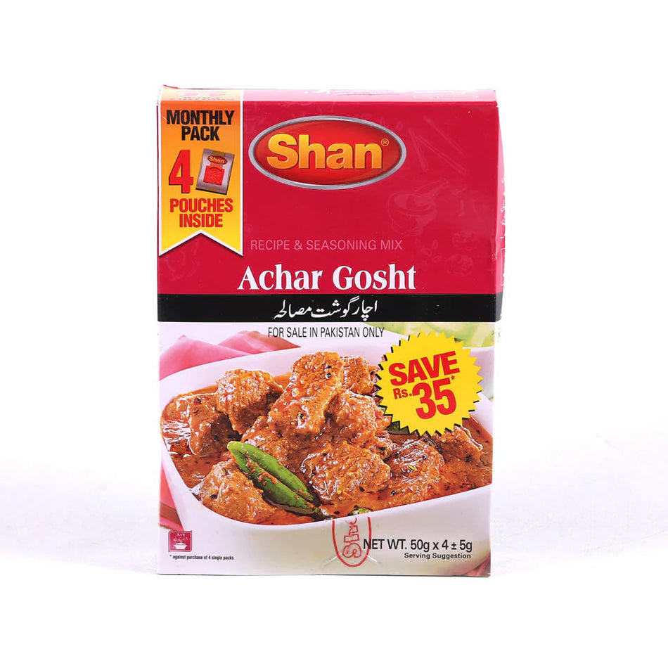 Shan Achar Gosht Masala Monthly Pack 4x50g