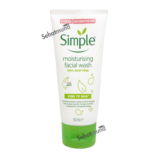 Simple Kind Of Skin Moisturising Facial Wash, For Sensitive Skin, 150ml