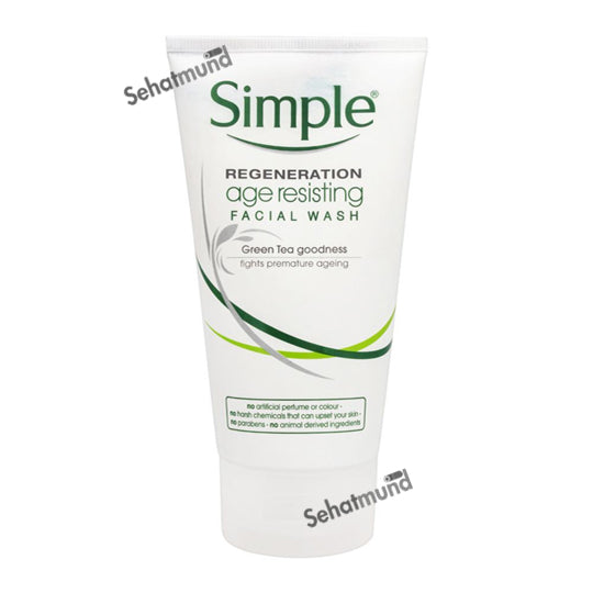 Simple Regeneration Age Resisting Facial Wash, 150ml