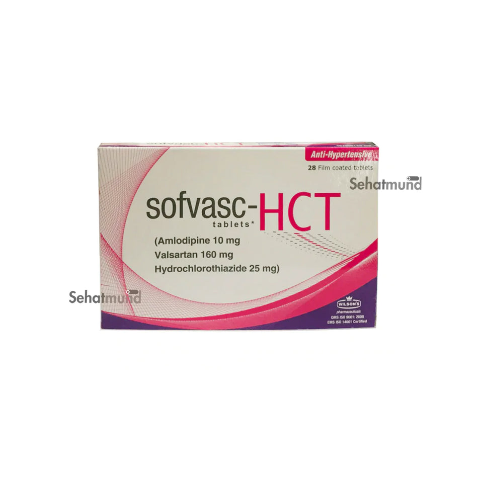Sofvasc Hct Tablets 10-160-25mg