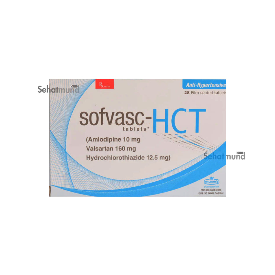 Sofvasc Hct Tablets 10-160-12.5 mg