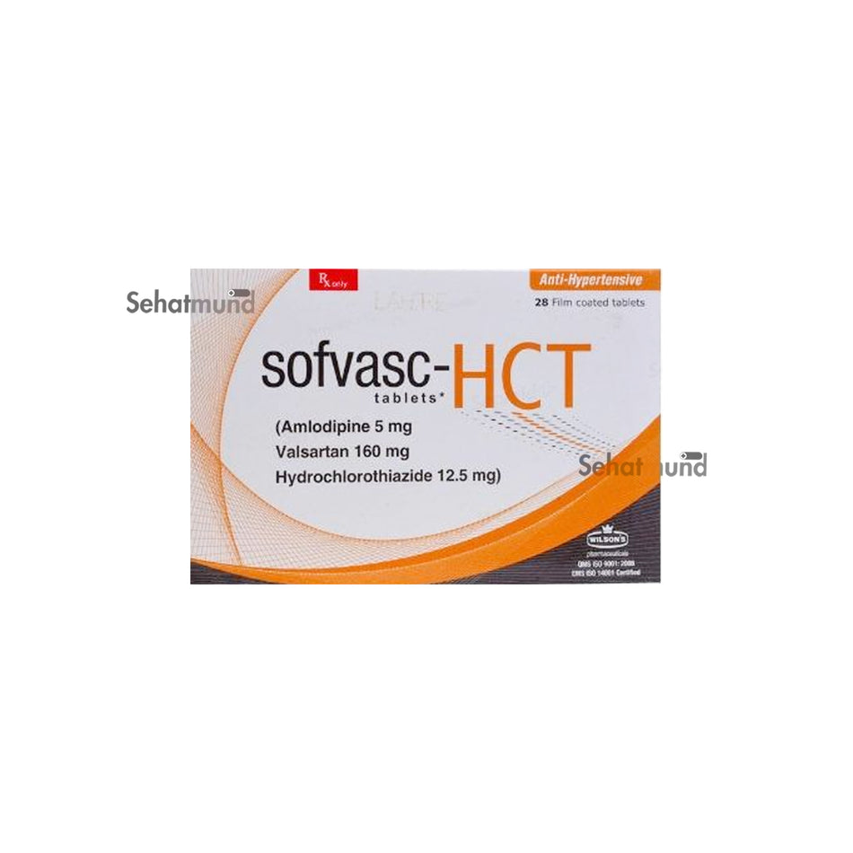 Sofvasc Hct Tablets 5-160-12.5mg
