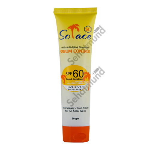 Solace Sun Block SPF60 Cream 60g