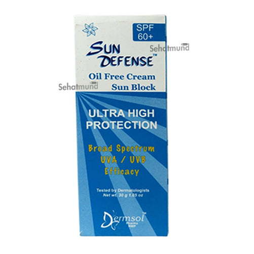 Sun Defense Oil Free Cream Sunblock SPF60+