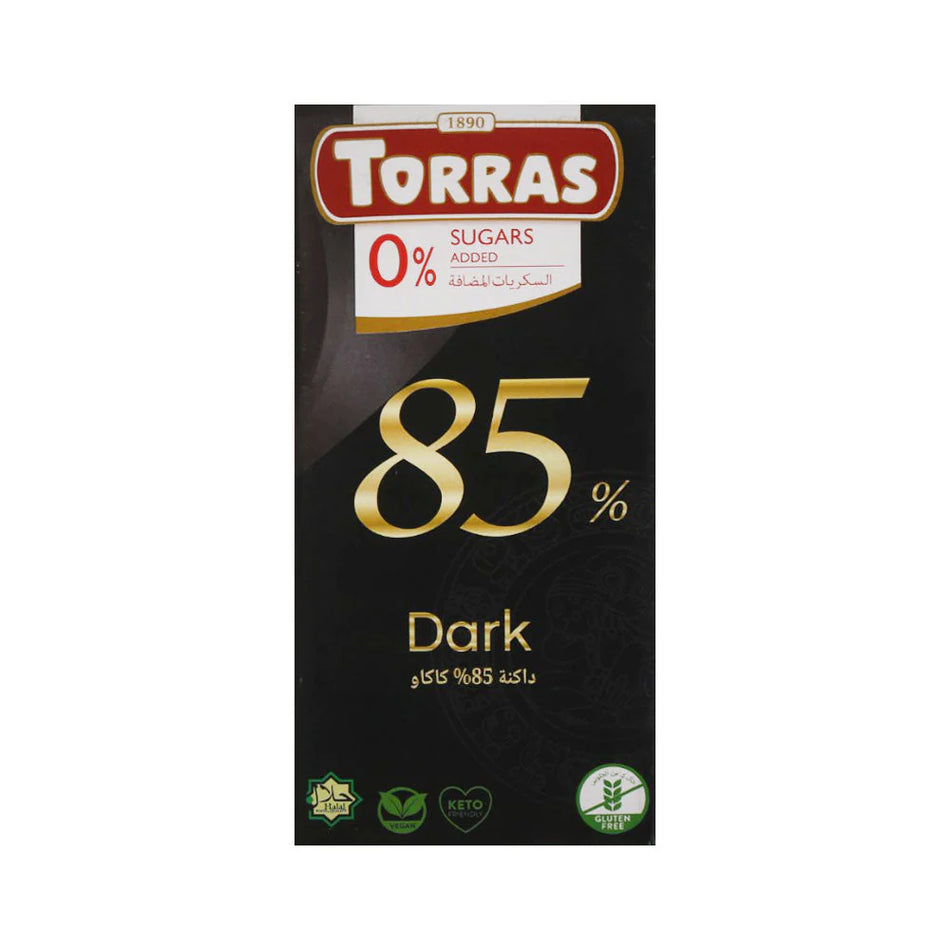 Torras Dark Chocolate 85% Cocoa 75g