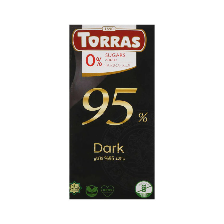 Torras Dark Chocolate 95% Cocoa 75g