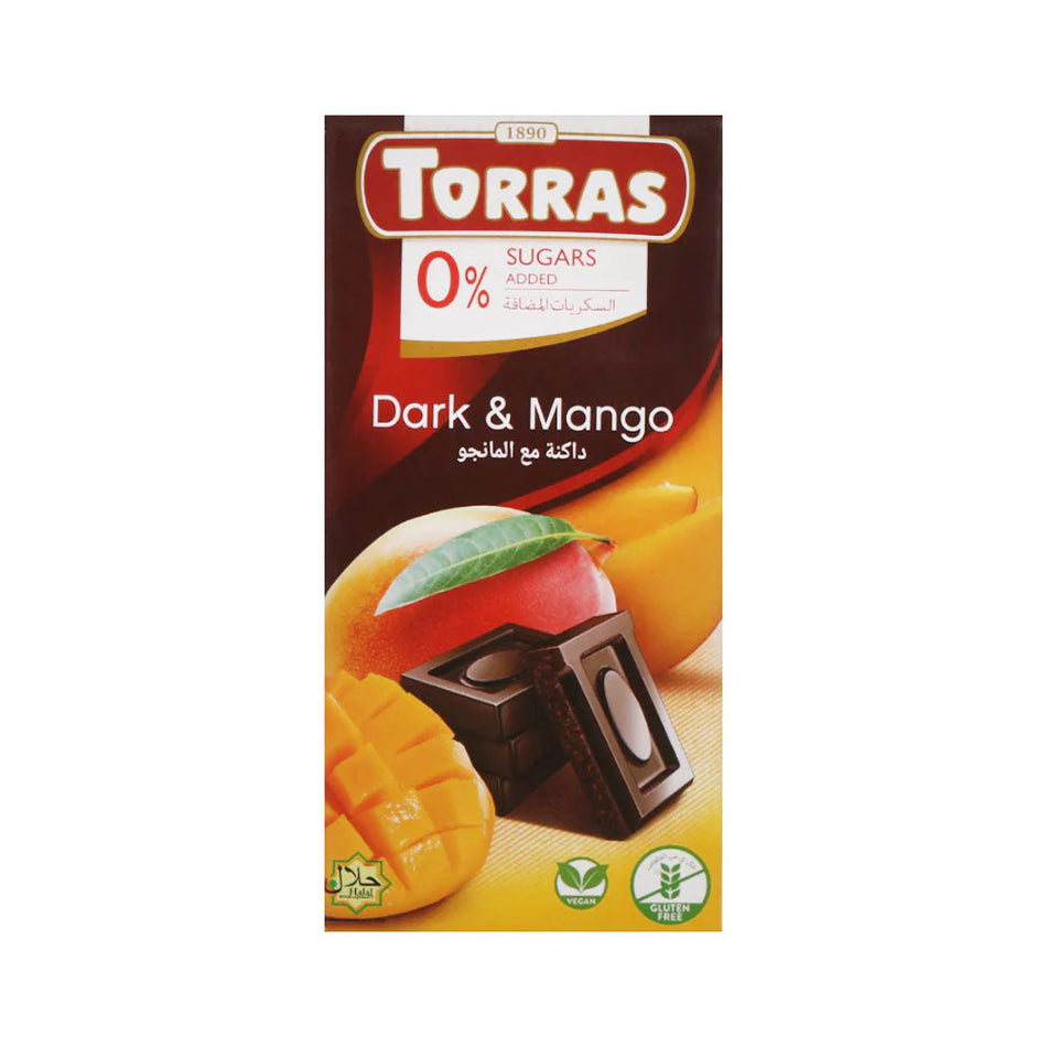 Torras Dark Chocolate With Mango 75g