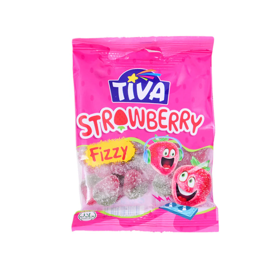 Tiva Fizzy Strawberry Jelly 80g
