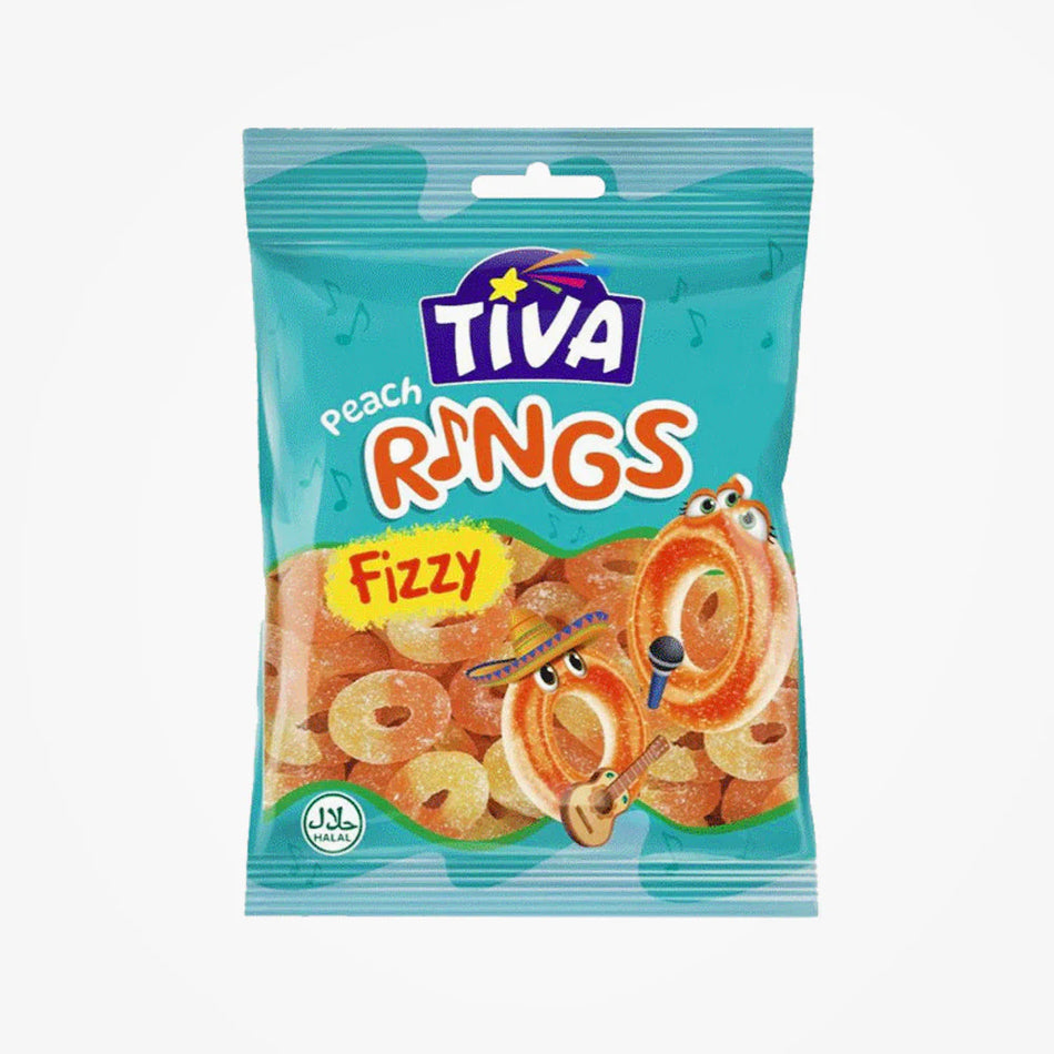 Tiva Peach Rings Jelly 80g