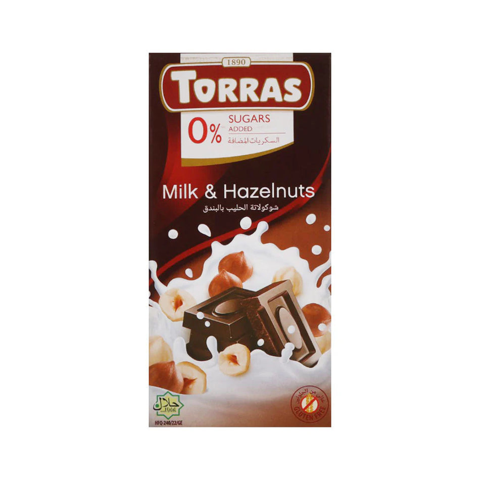 Torras Milk Chocolate Avellanas with Hazelnuts 75g