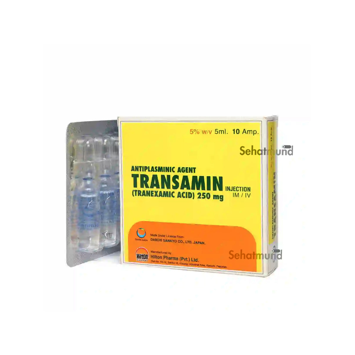 Transamine Iv Stat Transamin IM/IV Injection 250mg – SehatMund Online Medicine