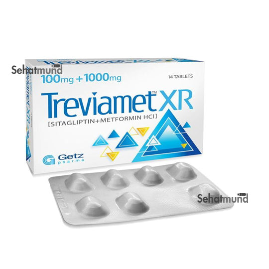 Treviamet-Xr Tablets 100mg+1000mg