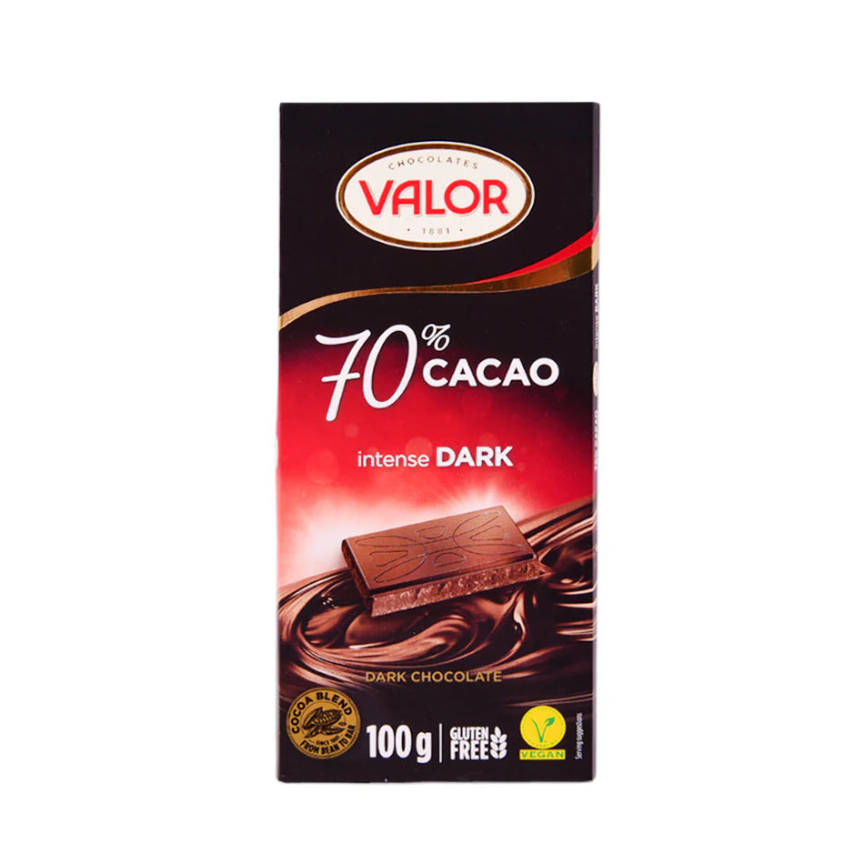 Valor Dark Chocolate 70% Cocoa Intense 100g