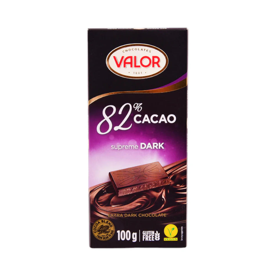 Valor Dark Chocolate 82% Cocoa Supreme Dark 100g