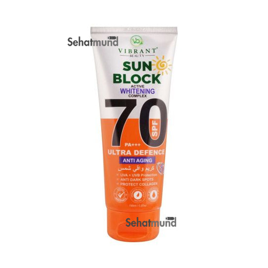 Vibrant Beauty Sunblock Anti Aging Ultra Defence SPF50 150ml