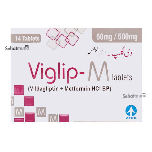 Viglip-M 50mg/500mg Tablets