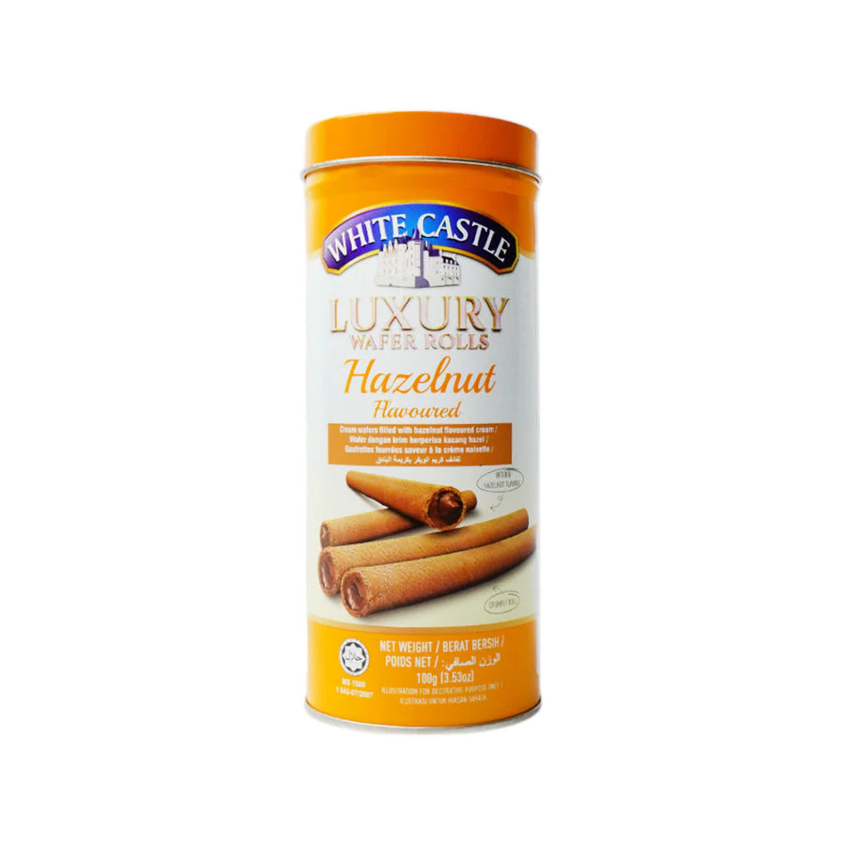 White Castle Luxury Cream Wafers Chocolate Hazelnut 100g