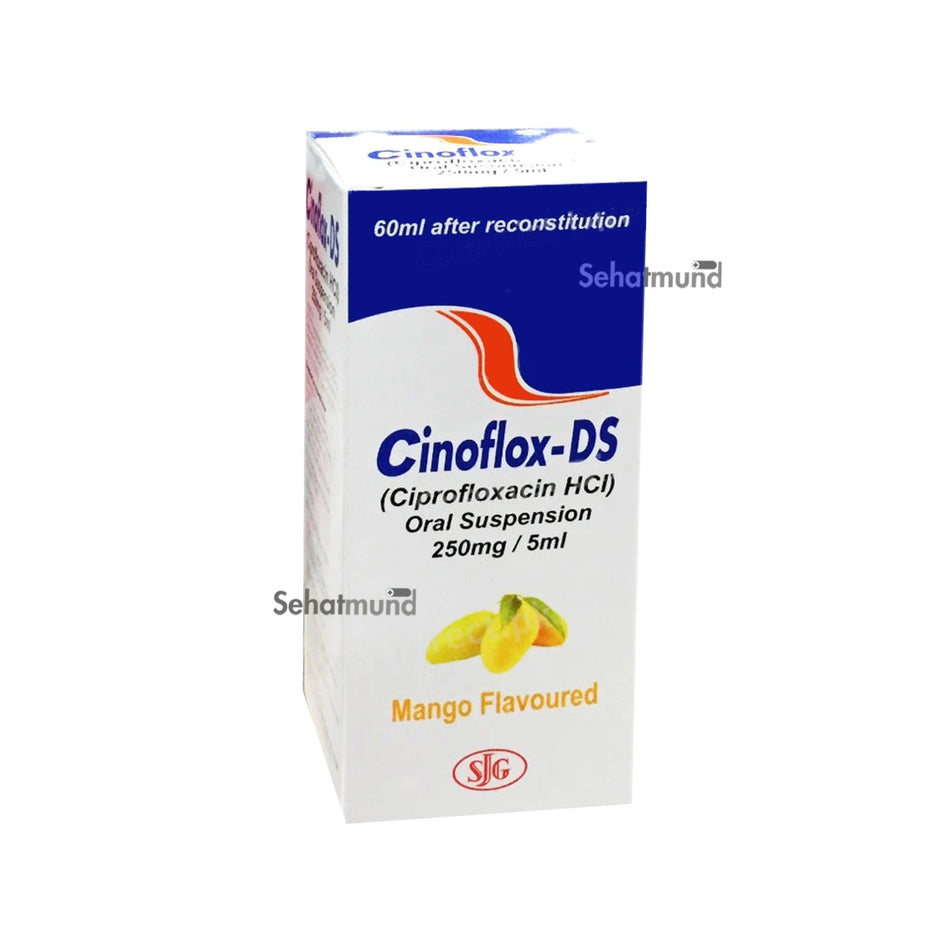 Cinoflox-DS Mango Flavoured 250mg/5ml Syrup 60ml