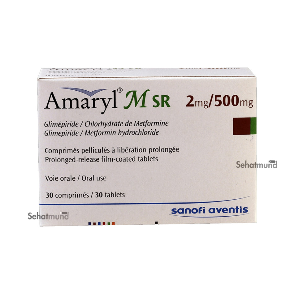 Amaryl M Sr 2mg/500mg Tablets