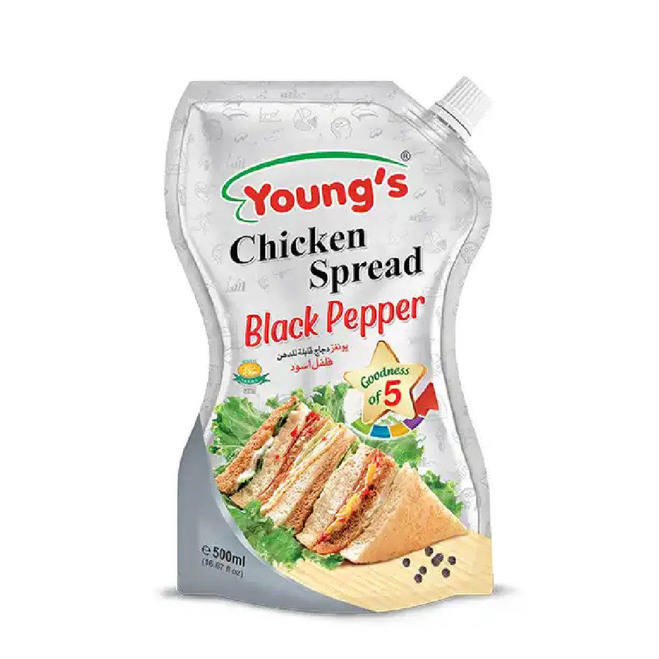 Youngs Chicken Spread Black Pepper 500g