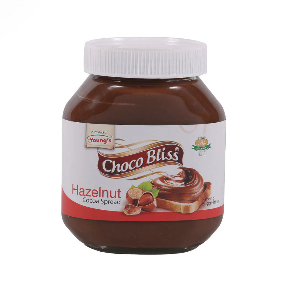 Youngs Choco Bliss Hazelnut Spread With Cocoa 675g