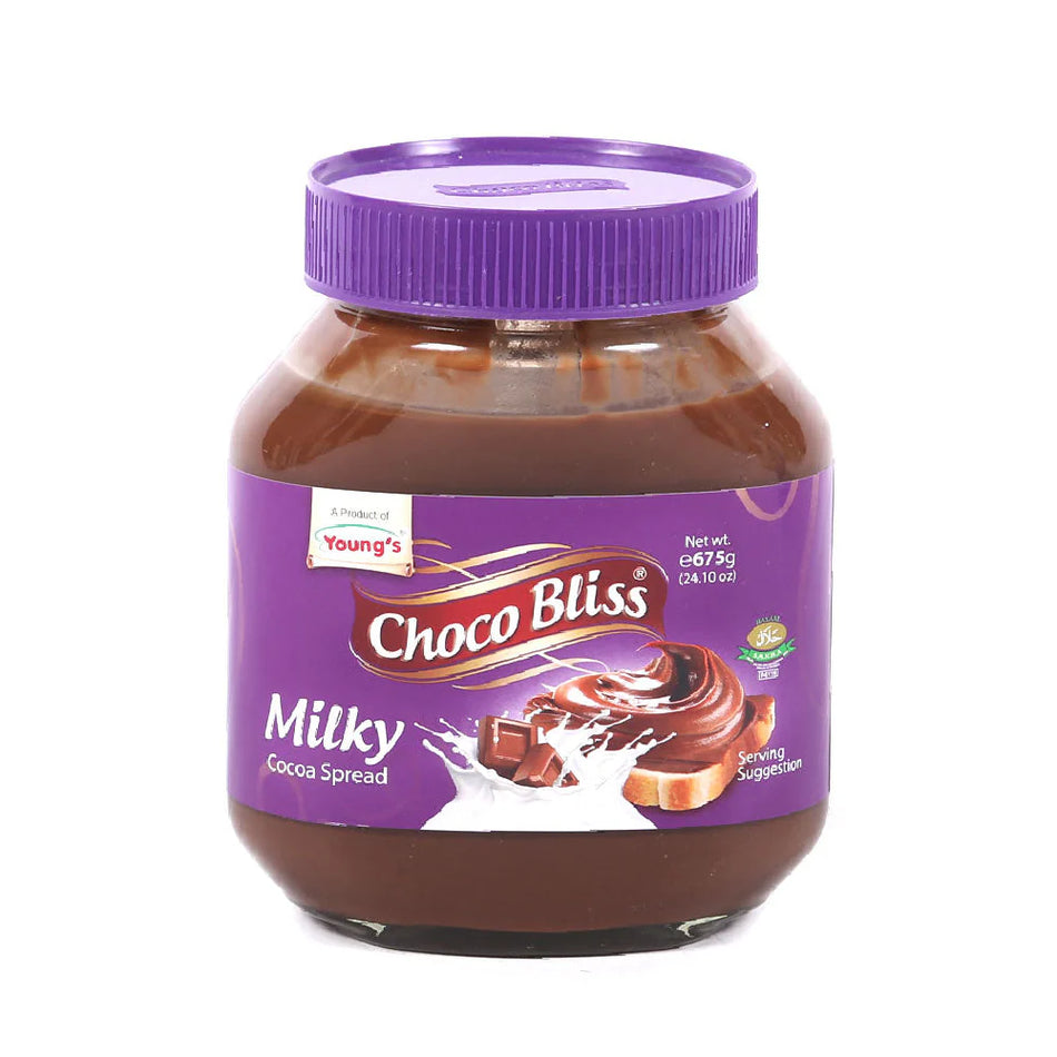 Youngs Choco Bliss Milky Cocoa Spread 675g