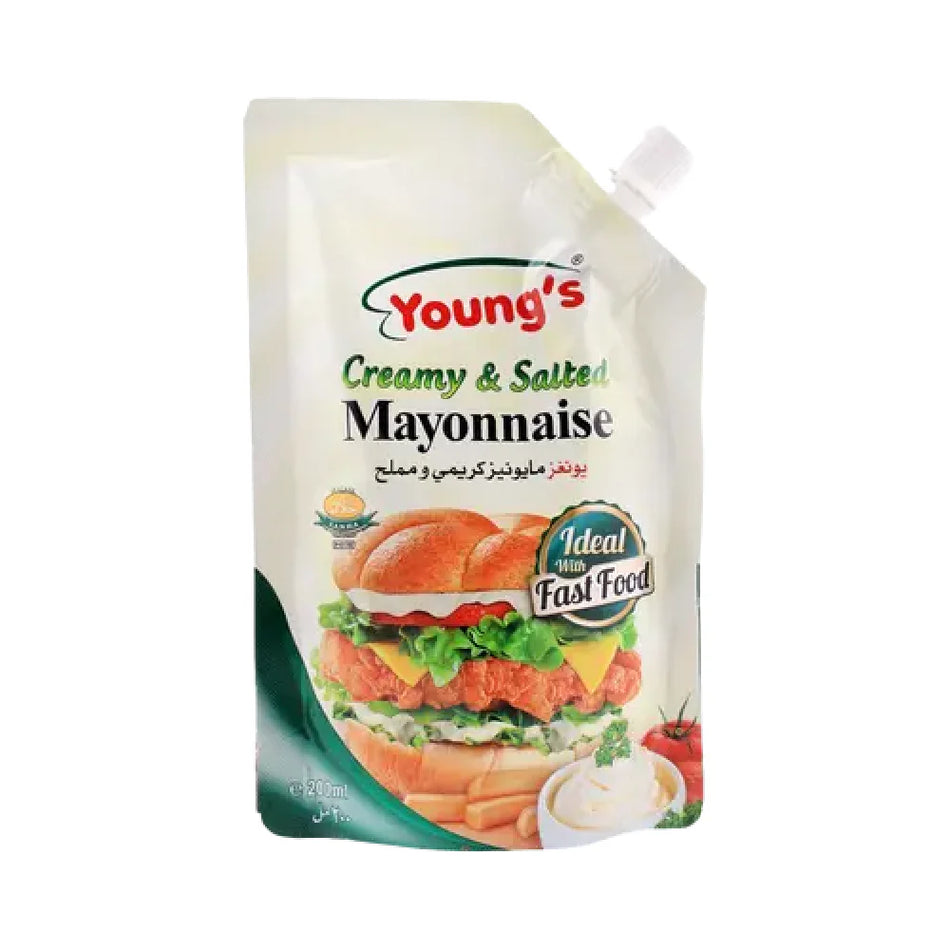 Youngs Creamy & Salted Mayonnaise 1 LTR