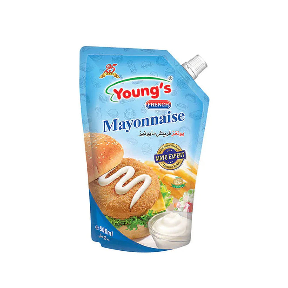 Youngs French Mayonnaise Smart Pouch 500ml