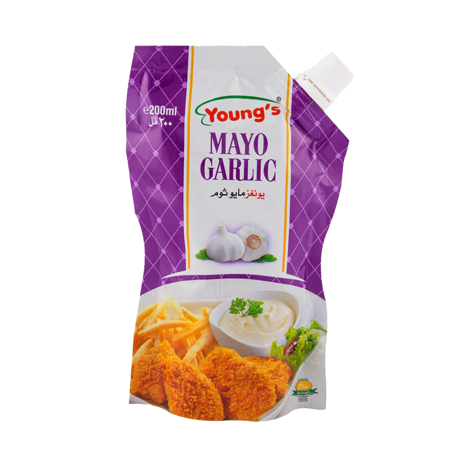 Youngs Mayo GarLc Sauce 200ml