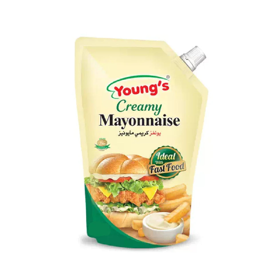 Youngs Mayonnaise Creamy And Salted Pouch 500ml