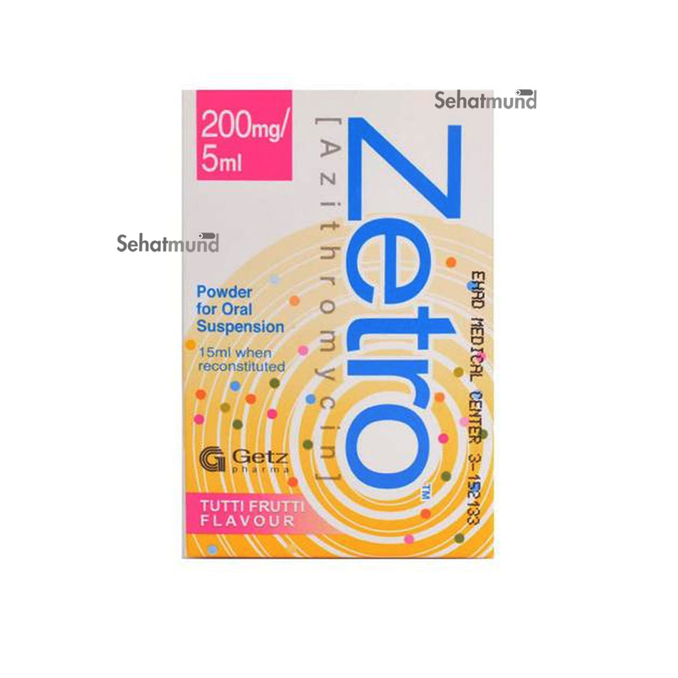 Zetro Syrup 200mg/5ml 15ml