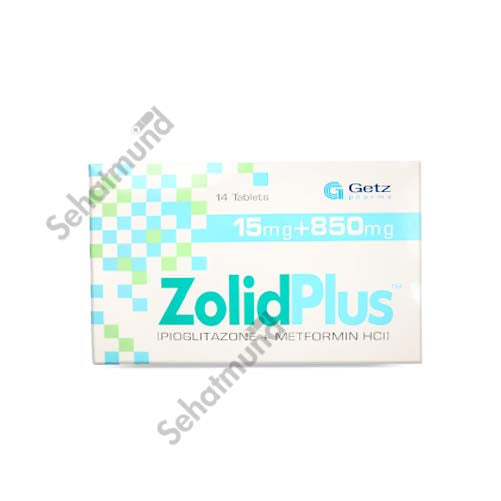 Zolid Plus Tablets 15/850mg